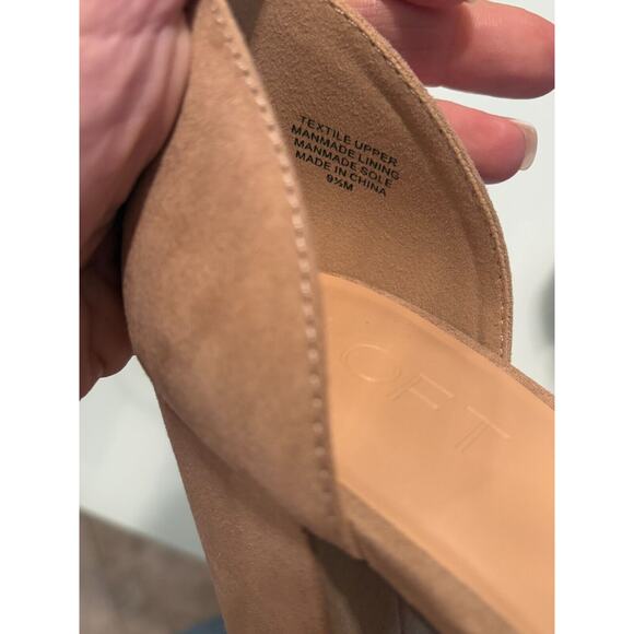 LOFT Tan Knotted Platform Heels Size 9.5 NEW - Picture 2 of 9